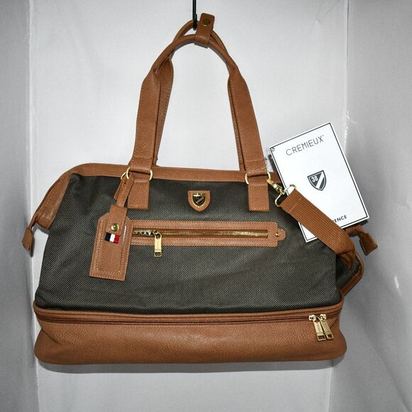Cremieux Provence Collection Drop Bottom Duffel in Khaki #27425-26-DB NWT - Picture 1 of 10